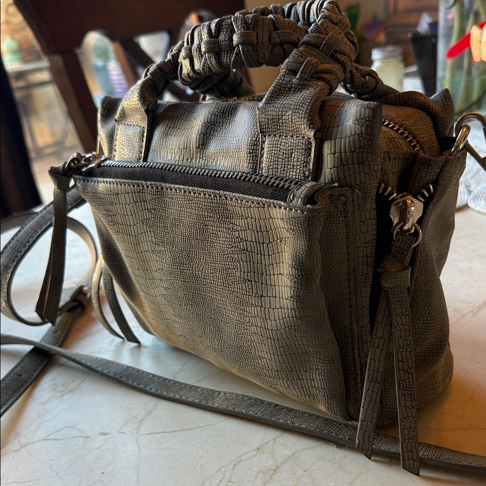 FP Movement by Free People Textured Gray Crossbody Bag